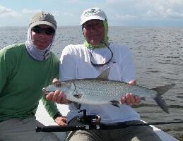 Dave Dekker with that nice tailing bonefish he caught. Bonefish Fishing Photo Gallery - Islamorada Fishing Charters